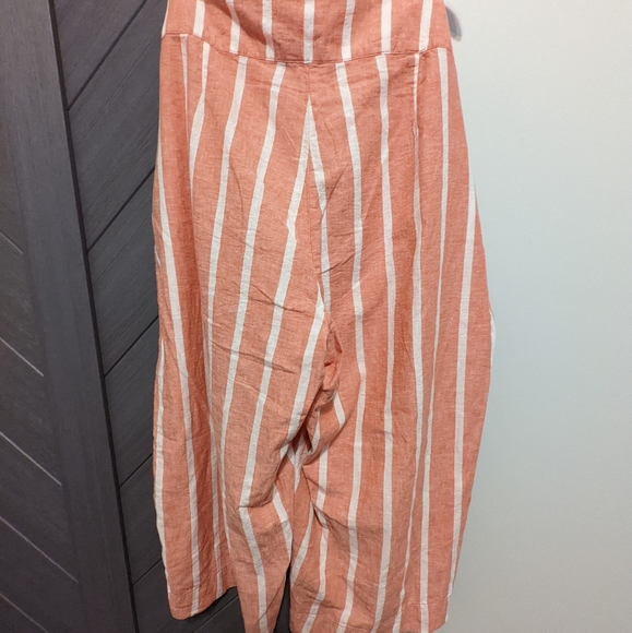 BNWT Joe Fresh Linen Striped Panrs - Picture 2 of 2